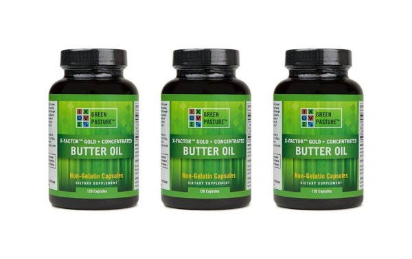 X-Factor Gold High Vitamin Butter Oil 120 Caps (3 Pack)