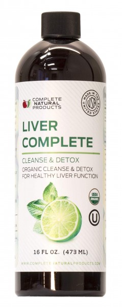 Liver Complete 16oz - Organic Liquid Liver Cleanse & Detox Supplement for High Enzymes, Fatty Liver, & Liver Support