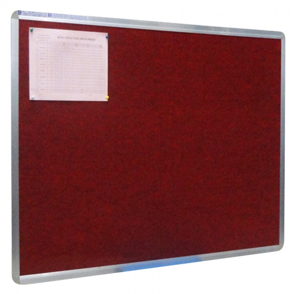 Bảng Ghim Vải Nỉ Bavico BN03 Đỏ - 0.6 x 1.0 m