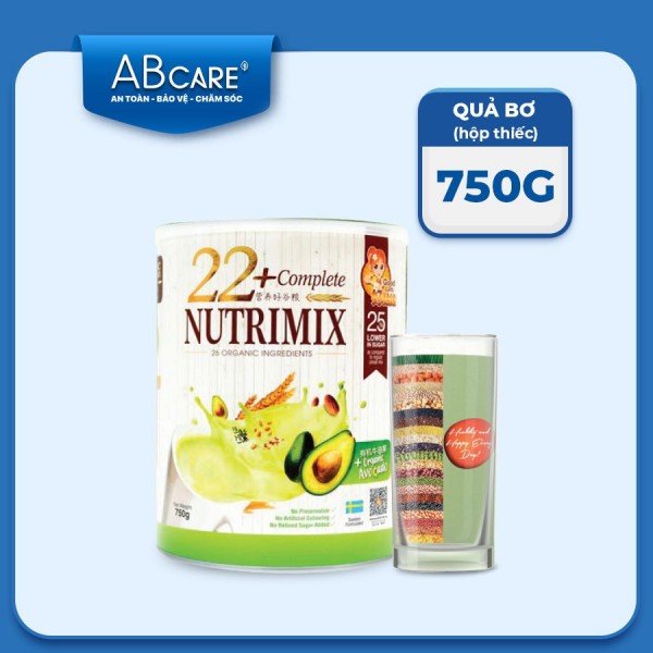 Ngũ cốc dinh dưỡng 22+ Complete Nutrimix Avocado (750 g/hộp thiếc)