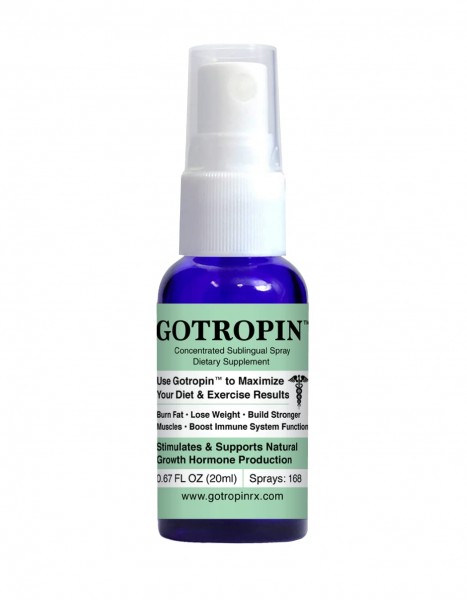 Gotropin Diet Supplement Spray Bottle – All-Natural - Boost HGH & Lose Weight – Burn Fat and Improve Immune System – Build Muscles – Sleep Aid – GA...