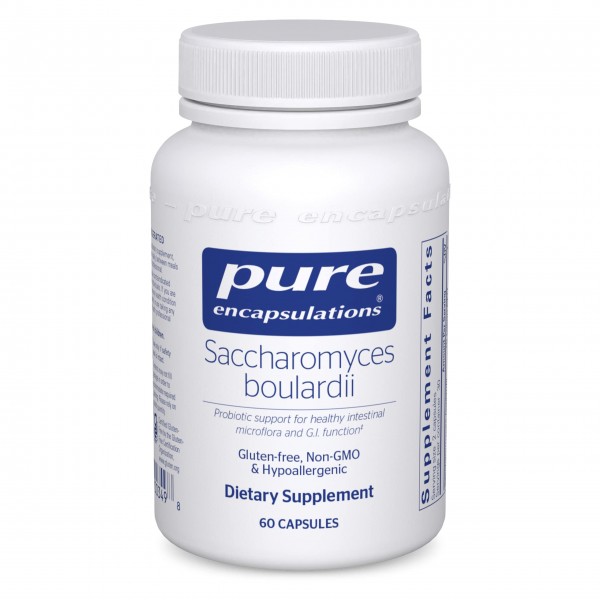 Pure Encapsulations - Saccharomyces Boulardii - Natural Probiotic to Balance Intestinal Flora - 60 Capsules