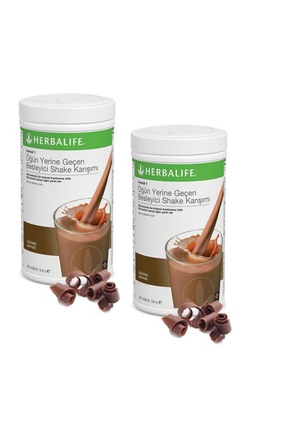 Herbalife Formula 1 Nutritional Shake Mix, 500g Dutch Chocolate, Pack of 2 (DHL Shipping)