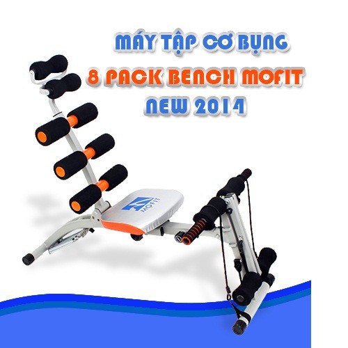 Ghế tập đa năng 8 pack bench mofit thế hệ mới có đạp chân