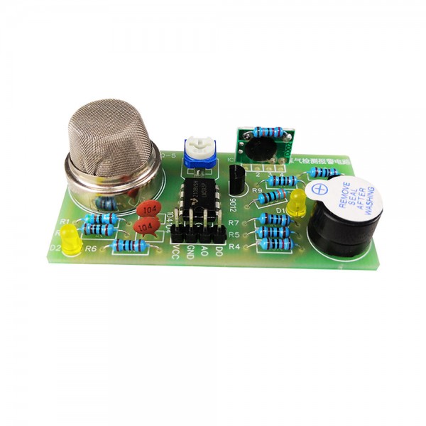 MQ-5 Gas Detection Alarm Circuit Sound and Light Electronic Teaching Training DIY Parts Production Sensor Kit