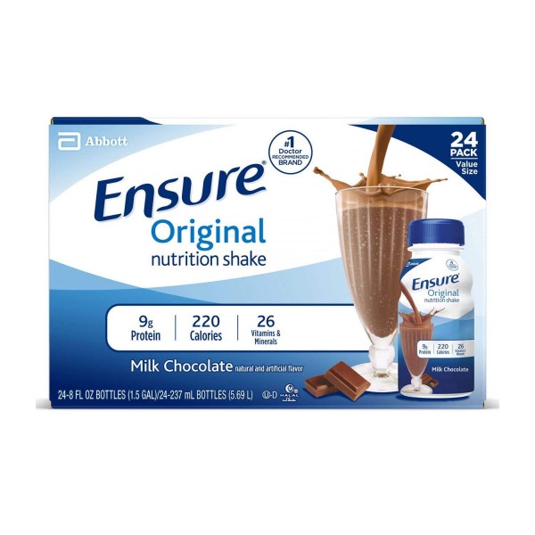 Ensure Original Nutrition Shake, Milk Chocolate (8 fl. oz., 24 ct.) by Ensure