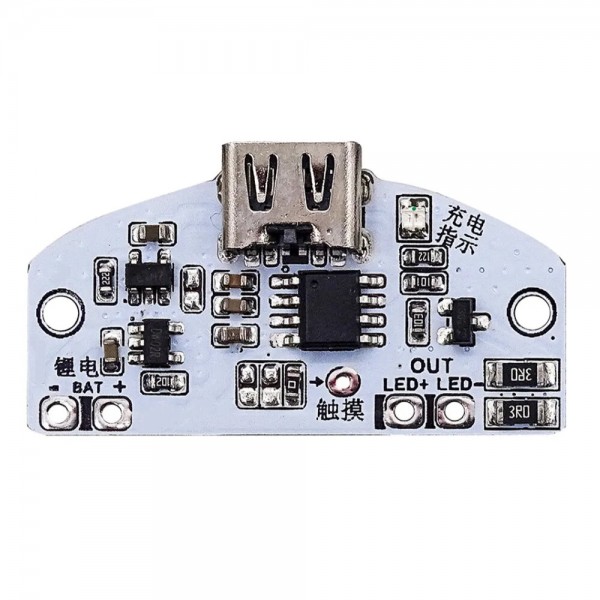 TYPE-C Table Lamp Circuit Board USB Charging Three-Gear Stepless Dimming LED Touch Night Lamp Control Module