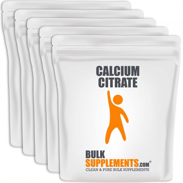 BulkSupplements.com Calcium Citrate Powder - Calcium Supplement - Bone Strength Supplements - Calcium Powder - Vegan Calcium Supplements - Calcium ...