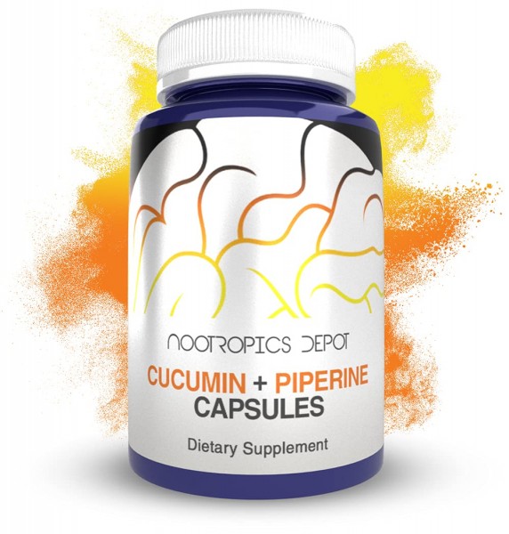 Curcumin + Piperine Capsules | 1000mg Curcumin + 6mg Piperine | 180 Count