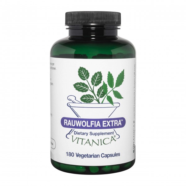 Vitanica Rauwolfia Extra, Blood Pressure & Cardiovascular Support Supplement, Vegan, 180 Capsules