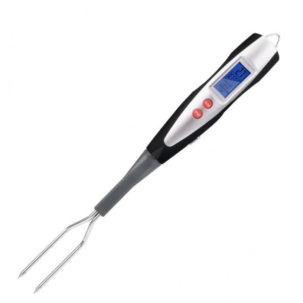 KCH-203 BBQ Instant Read Digital Blue Backlit Kitchen Meat Thermometer with Long Forks