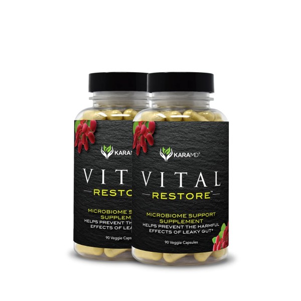 KaraMD Vital Restore| Doctor Formulated Leaky Gut Repair | Gastric & Intestinal Health | Total Restore of Probiotic Enzymes, Energy, Gut Lining | N...