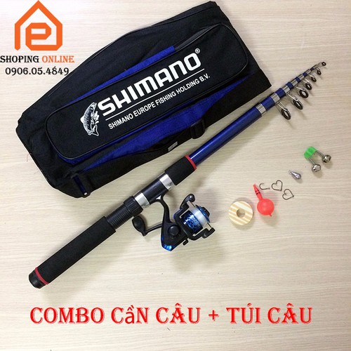 Combo cần câu winner 3m6 + túi câu shimano