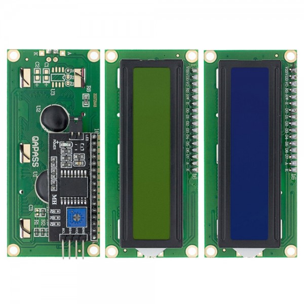 LCD1602 LCD Screen Module Blue/Yellow Green Screen IIC/I2C 1602 LCD Module LCD1602A Blue Screen with Back Module