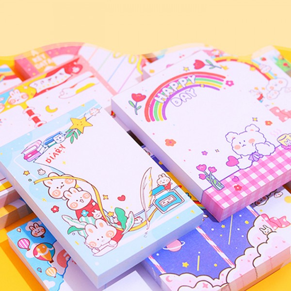 [HCM]Giấy note 100 tờ cầm tay nhỏ gọn tiện lợi đủ họa tiết cute cùng nhiều màu sắc lung linh đáng yêu cho mọi lứa tuổi BBShine – H030