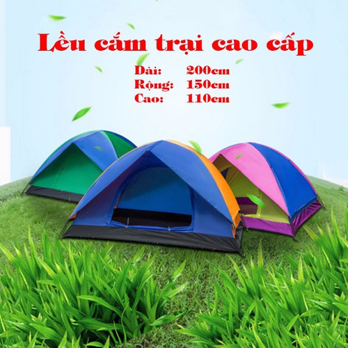 Lều cắm trại cao cấp - sử dụng cho 2 - 3 người