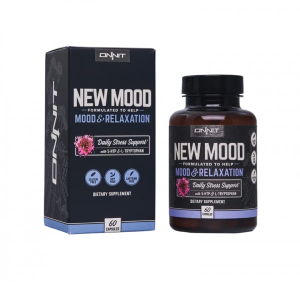 Onnit New Mood - Stress Relief, Sleep and Mood Support Supplement, 60 Count