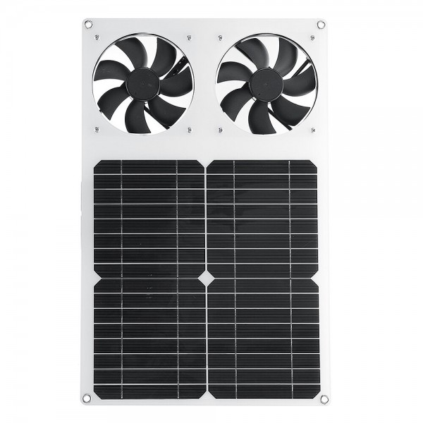 18V 12W Large Solar Panel Powerful Solar Air Purification Exhaust Straight Fan for Home Use