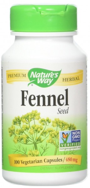 Natures Way Fennel Seed 480 mg 100 caps (Pack of 4)