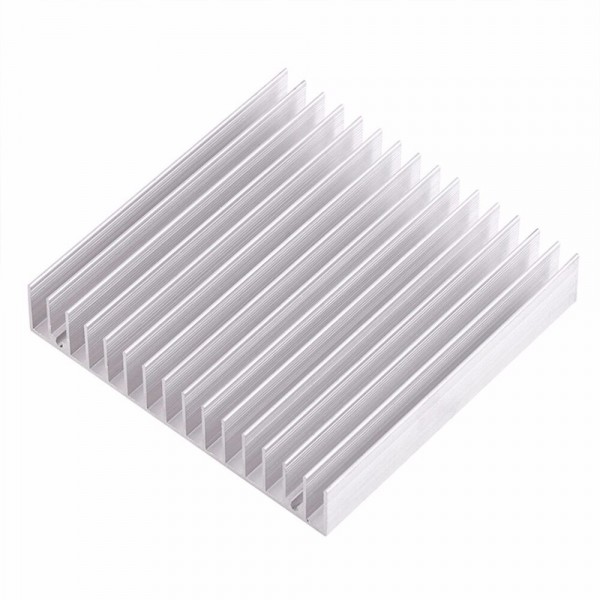 Aluminum Heatsink 100*100*18mm MOS Tube Heat Sinks Radiator for IC Module PC Computer LED PCB Semiconductor Devices with