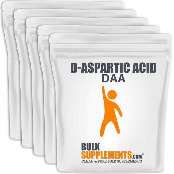 BulkSupplements.com D-Aspartic Acid Powder - Testosterone Booster for Men - DAA D-Aspartic Acid Supplement - Testosterone Supplement for Men - D As...