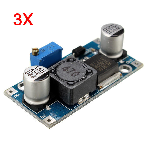 3Pcs 4A XL6009E1 Adjustable DC-DC Step Up Boost Converter Power Supply Module