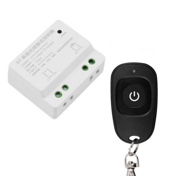 Smart Home AC110V 220V Single1 Channel Remote Controller Receiver Wireless RF Radio Frequency Hall Bedroom Light Switch