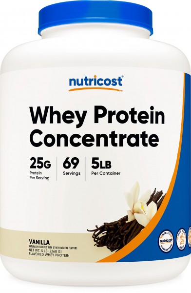 Nutricost Whey Protein Concentrate (Vanilla) 5LBS