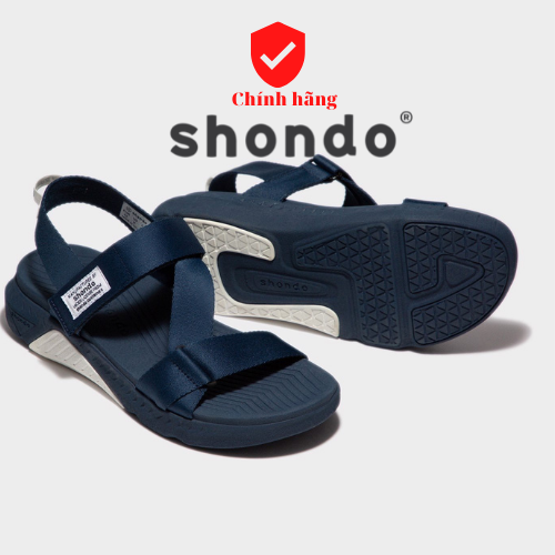 [HCM]Sandals F7 Racing đế xanh phối trắng quai xanh đen F7R3535