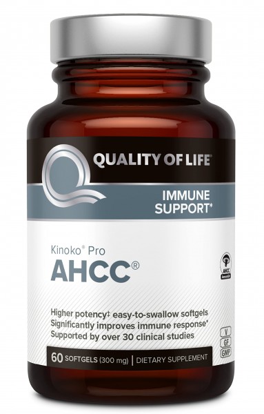 Premium AHCC Immune Support Supplement - Most Bioavaliable AHCC - Natural Mushroom Extract - Quality of Life AHCC Kinoko Pro