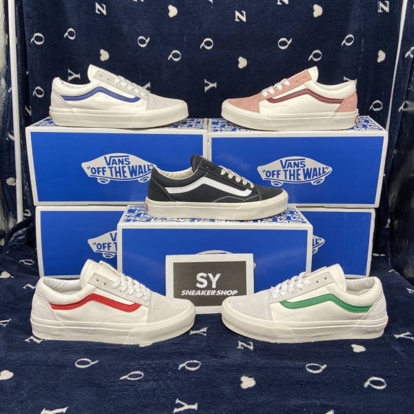 [TẶNG BOX+VỚ] Giày Vans Style - Giày Vans nam nữ - Giày Vans Old Skool Chất Liệu Da