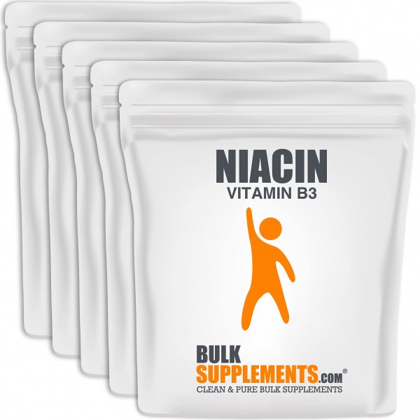 BulkSupplements.com Niacin with Flushing (Vitamin B3) - Niacin 500mg Powder - Vitamin B3 Niacin Supplement - Vitamin B3 Powder - Niacin Supplement ...