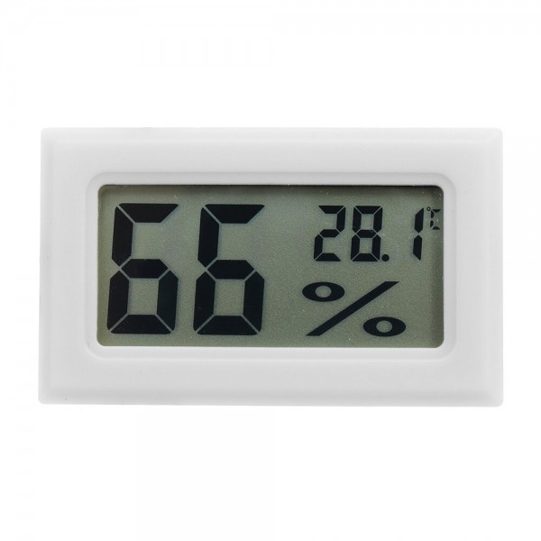 Mini LCD Digital Thermometer Hygrometer Fridge Freezer Temperature Humidity Meter White Egg Incubator