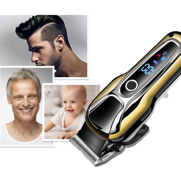 Kemei 100-240V Rechargeable Hair Trimmer Professional Hair Clipper Hair Shaving Machine Hair Cutting Beard Electric Razo