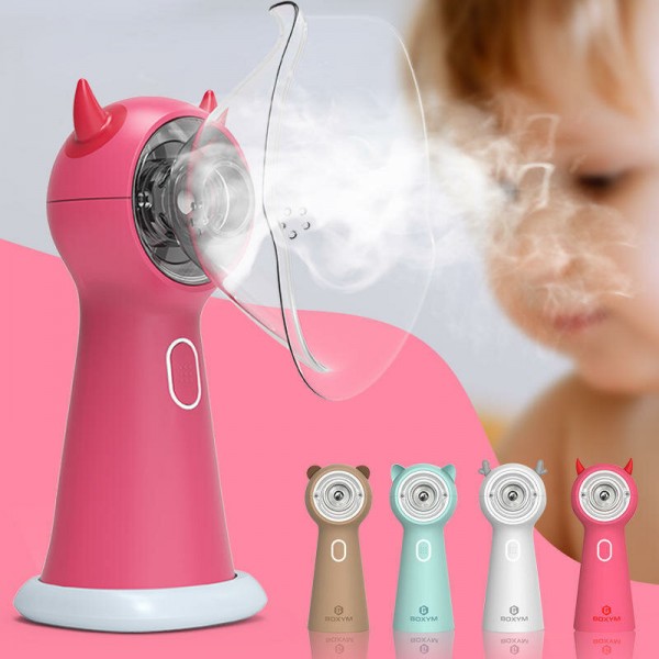 Portable Mini Mask Inhaler Baby Mask Nebulizer Ultrasonic Atomizer Children Handheld Atomizer Micro-net spray House