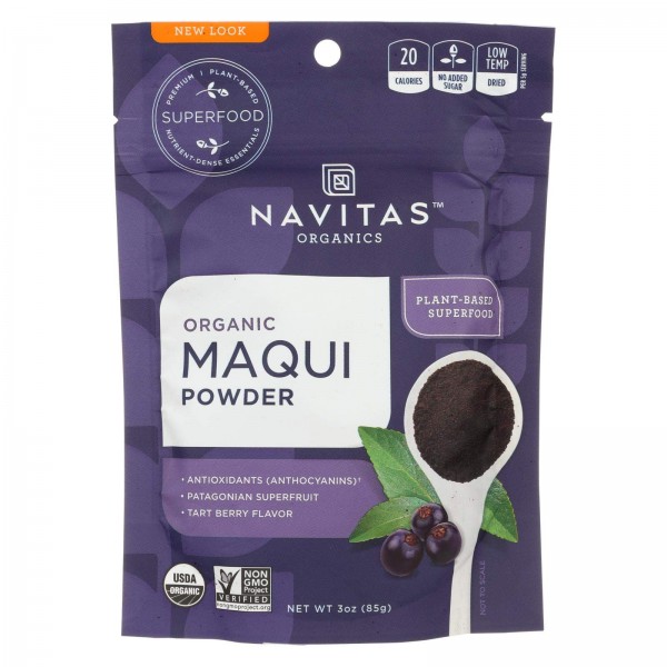 Navitas Naturals Organic Freeze Dried Maqui Powder, 3 Ounce - 6 per case.