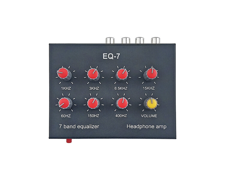 7-segment Equalizer Tone Treble Mid Bass Adjust Mobile Computer Game Headset Ear Amplifier Audio Signal Preamplifier DIY