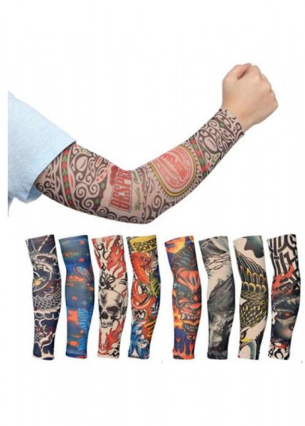 [HCM]Bộ 2 Găng tay hình xăm tattoo (Mẫu ngẫu nhiên)