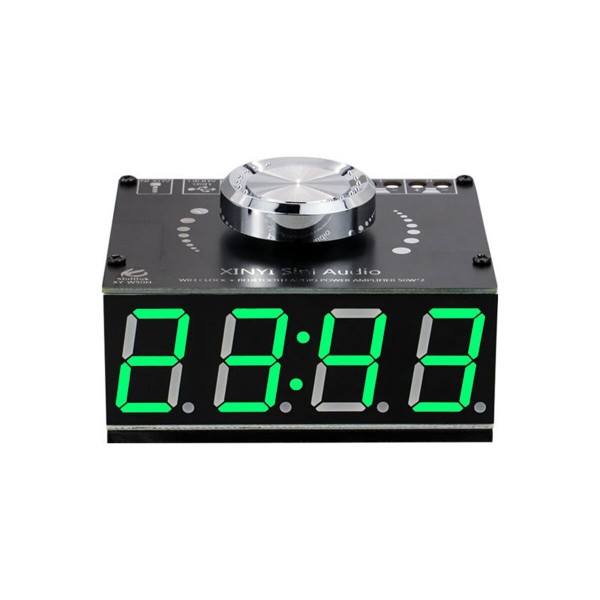 XY-W50H HIFI 50W*2 Stereo bluetooth 5.0 Digital Power Amplifier Board Module with WIFI Timing Clock BT5.0 Audio Module D