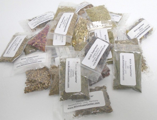 Wicca or Hoodoo Herb Spell Kit - 30 Witchcraft Herbs + Magickal Herbs eBook