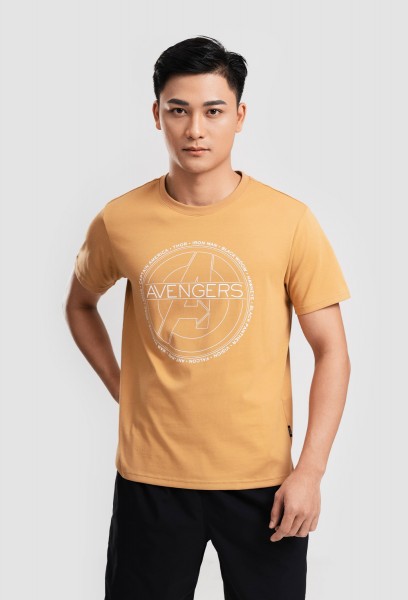 Áo thun Marvel Avengers Logo Basics  - Cacao