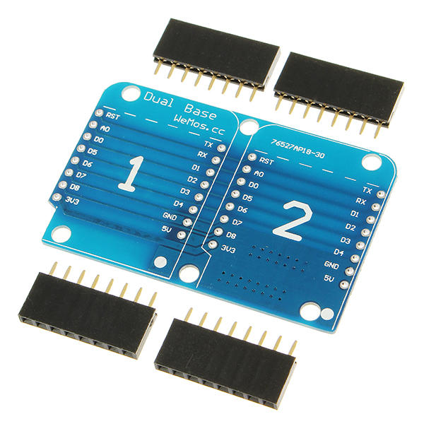 Double Socket Dual Base Shield For D1 Mini NodeMCU ESP8266 DIY PCB D1 Expansion Board