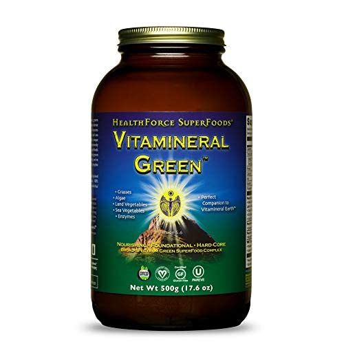 HealthForce SuperFoods Vitamineral Green Powder - 500 Grams - All Natural Green Superfood Complex with Vitamins, Minerals, Amino Acids & Protein - ...