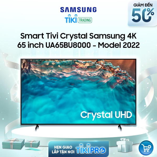 Smart Tivi Crystal Samsung 4K 65 inch UA65BU8000 - Model 2022