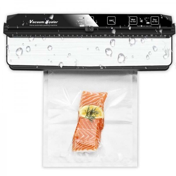 Electric Vacuum Sealer Packaging Machine For Home Kitchen Including 15pcs Food Saver Bags Commercial Vacuum Food Sealing