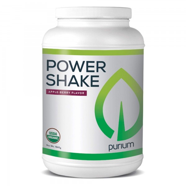 Purium Power Shake- Apple Berry Flavor, 37.56 oz (1065g)