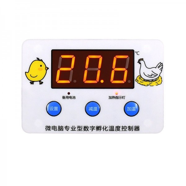 XH-W1320 DC 12/24V Professional Digital Display Incubation Thermostat Egg Hatching Temperature Control with Backup Power