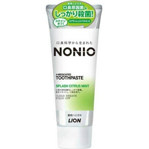 LION Lion Nonio NONIO Medicinal Toothpaste Splash Citrus Mint 130g Quasi-drug x 010 points set (4903301259312)