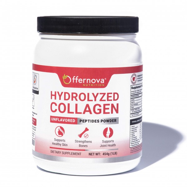 Hydrolyzed Collagen - Unflavored Peptides Powder from Bovine - Fat Free, Grass-Fed, Paleo/Keto Friendly for Women and Men – for Healthy Bones, Join...