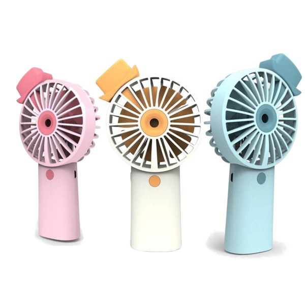 3 Speed Mini Portable Fan Handheld Rechargeable USB Cooling Desktop Fan